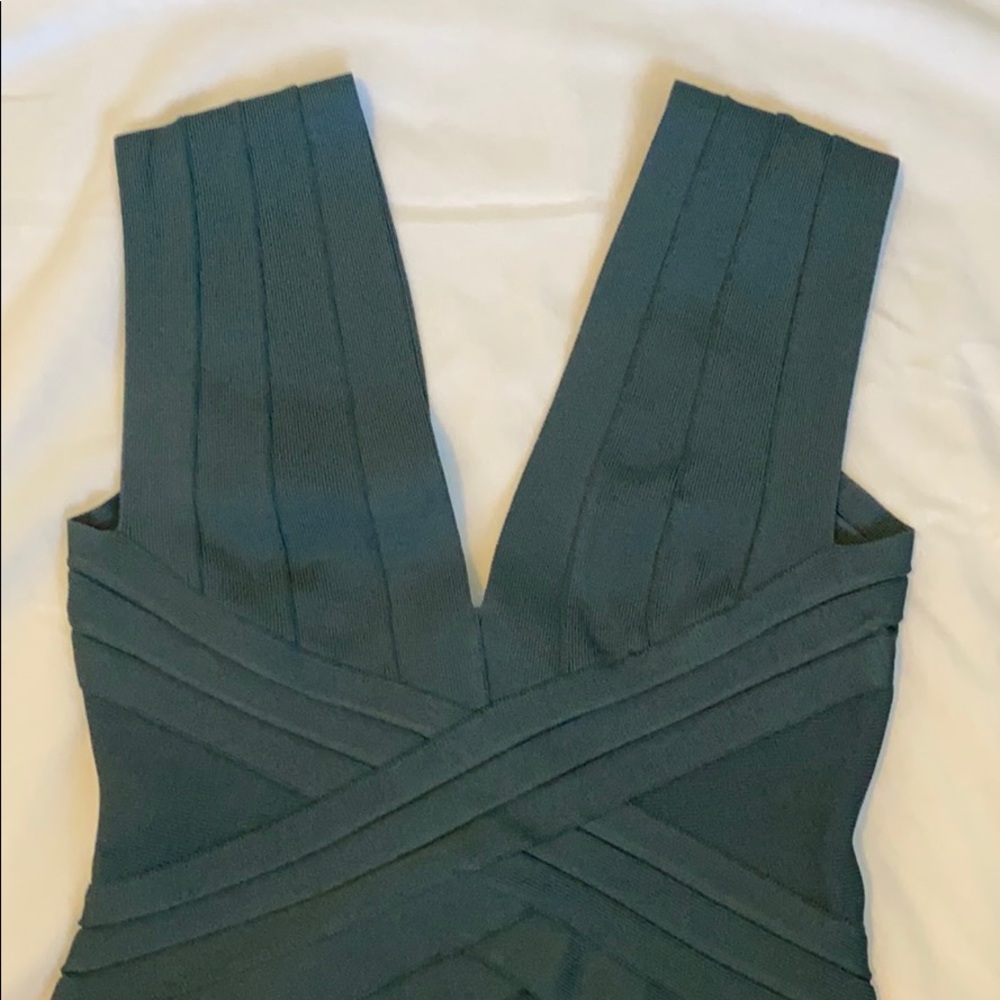 Herve Leger Dark Teal dress